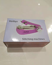 Load image into Gallery viewer, Hethya sewing machine,Handheld Sewing Machine Manual Sewing Machine Portable Stitch Stapler Mini Sewer Machine Hand Stitcher Sewing Machine Handy Needlework Tool for DIY Crafts Fabric Cloth Sewing Home Travel Use
