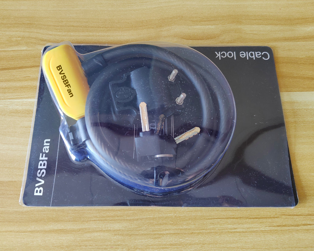 BVSBFan Bike lock, safe anti-theft bike lock with key