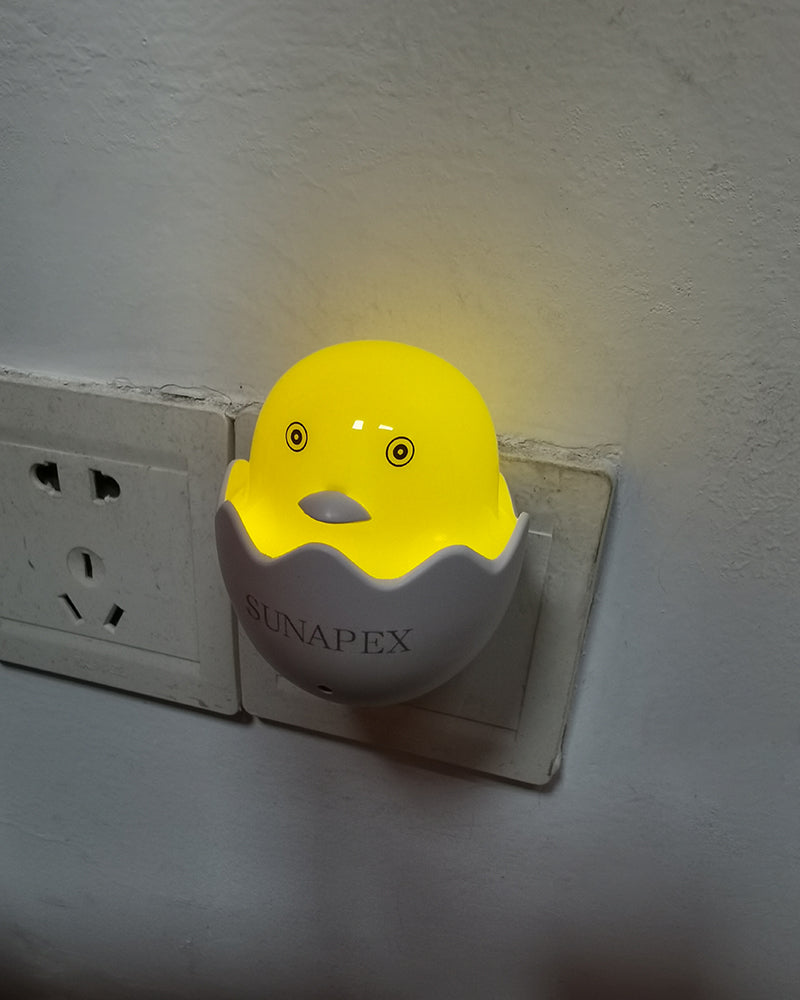 SUNAPEX night light, chick LED night light plug-in night light children adult, yellow light