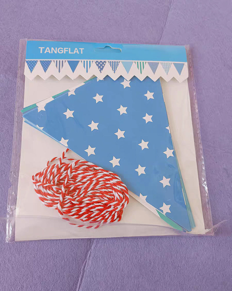 TANGFLAT Party Pennant Banner, Papper Flag Banner for Decorations, Birthdays, Event Supplies, Festivals, Children & Adults