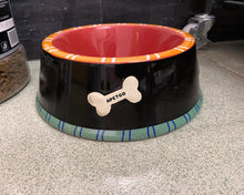 Load image into Gallery viewer, APETGO pet feeding tray, ceramic pet dog rice bowl, round shape
