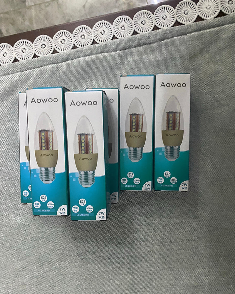 Aowoo LED bulb, 12W LED candle holder bulb, 1200lm