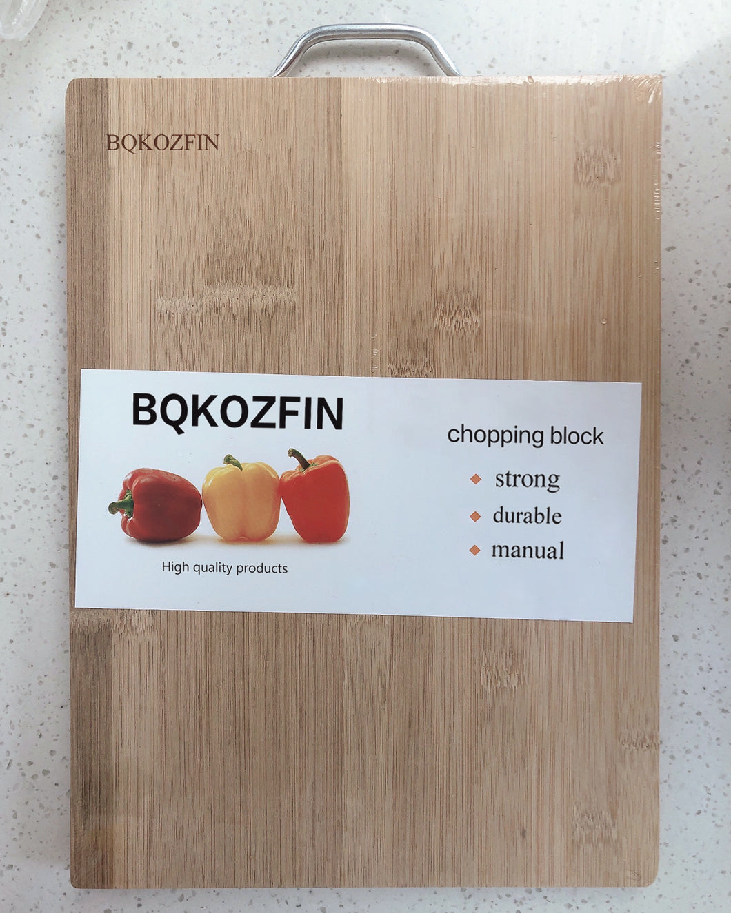 BQKOZFIN Cutting Board - Lifetime Replacement Cutting Boards for Kitchen - Wood Butcher Block and Wooden Carving Board for Meat