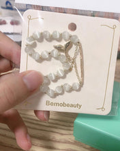 Load image into Gallery viewer, Bemobeauty Bracelet,8mm Gorgeous Semi-Precious Gemstones Round Beads Energy Power Crystal Reiki Healing Elastic Stretch Bracelet for Women Gifts

