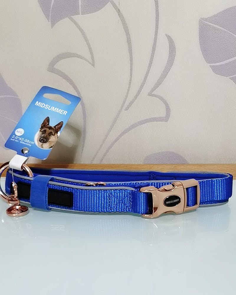 MIDSUMMER Animal Collar,Adjustable Dog Collar with Quick Release Buckle