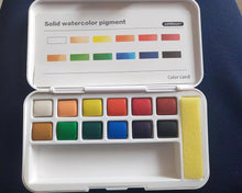 Load image into Gallery viewer, AIPENART watercolor pigment, easy to carry, a variety of colors, special painting palette
