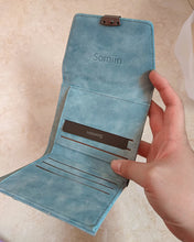 Load image into Gallery viewer, Somiin Wallets，Genuine Leather Credit Card Holder with many Card Slots
