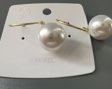 Load image into Gallery viewer, FANKEE pearl earrings, selected AAA+ high-quality freshwater cultured pearl earrings, pendant pearl earrings
