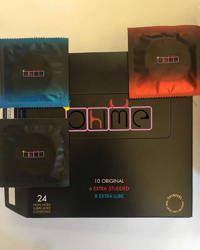 Various sets of non-latex condoms, ultra-thin condoms, 24 pcs