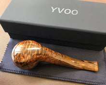 Load image into Gallery viewer, YVOO Pipes, Vintage Ebony Smoking Pipe with Wooden Holder, Other Accessories and Gift Box
