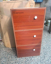 Load image into Gallery viewer, Liampoo locker,Business Furniture Series C 3 Drawer Mobile File Cabinet in Mahogany
