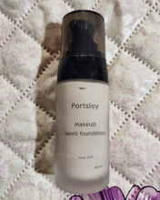 Load image into Gallery viewer, Portsley Liquid Foundation Makeup, Natural Beige, Oil-Free Foundation
