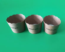 Load image into Gallery viewer, missfryer Paper baking cups,Standard Natural, No Smell, Food Grade &amp; Grease-Proof Baking Cups Paper
