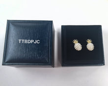 Load image into Gallery viewer, TTBDPJC Pearl Pineapple Stud Earing Gold,Female Fashion Modern Earrings Gift Jewelry
