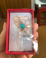Load image into Gallery viewer, JYRRONG pendant necklace,Women Lady Retro Vintage Bohemian Style Turquoise Rhinestone Pendant Collar Chain Necklace Fashion Jewelry
