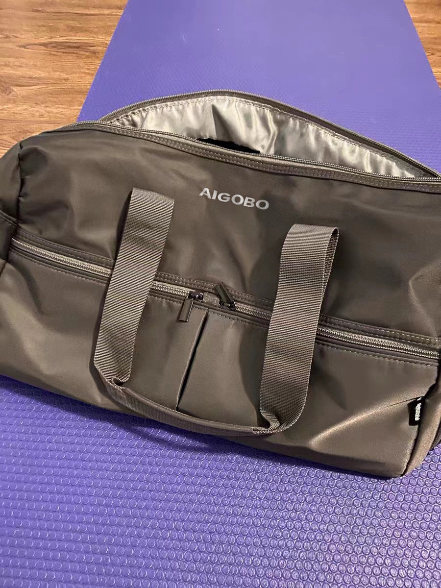 AIGOBO-sports packs, dry and wet separation, independent shoe bag, waterproof, brasion resistant sports packs