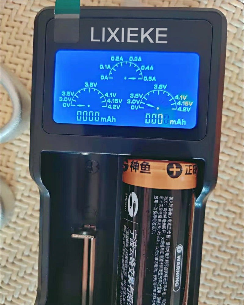 LIXIEKE battery charger,Rechargeable Battery Charger with 8 AA and 8 AAA High-Capacity NiMH Rechargeable Batteries