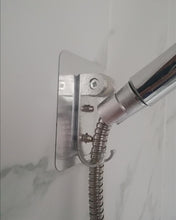 Load image into Gallery viewer, Tudoccy shower base, adjustable hand shower bracket, plastic bathroom 3M glue shower adapter, waterproof, wall-mounted, universal shower assembly-no tools required

