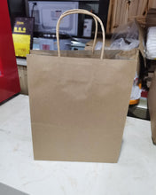 Load image into Gallery viewer, Three Foot Cat Brown Kraft Paper Bags With Handles ,Paper Gift Bags, Shopping Bags, Merchandise Bags
