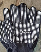 Load image into Gallery viewer, Ribetween BBQ gloves,BBQ Grill Gloves Heat Resistant: High Temp Resistance Fireproof Glove for Grilling Smoking Barbecue - Washable Long Silicone Oven Mitts Extreme Hot Proof Mittens for Kitchen Cooking Baking
