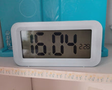 Load image into Gallery viewer, FANKEE-Led Display Digital Alarm Clock Battery Operated Smart Night Light Easy Operation Clock
