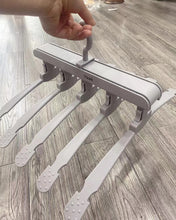 Load image into Gallery viewer, Yaak hanger, trouser hanger to save space, 5-layer non-slip folding trouser hanger, multifunctional clothes hanger for jeans and trousers

