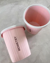 Load image into Gallery viewer, MOWETRY Small Trash Can Round Plastic Wastebasket, Garbage Container Bin
