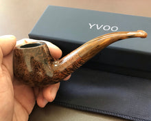 Load image into Gallery viewer, YVOO Pipes, Vintage Ebony Smoking Pipe with Wooden Holder, Other Accessories and Gift Box

