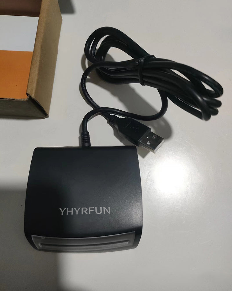 YHYRFUN Smart Chip Card Reader, CAC Smart Card Reader + SDK Kit, Mac OS, Win, Linux (Black) Compatible