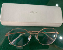 Load image into Gallery viewer, JOEESY glasses, anti-blue glasses, women&#39;s computer reading glasses with metal frame
