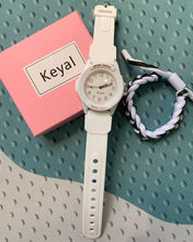 Load image into Gallery viewer, Keyal watch, ladies hand display quartz white watch
