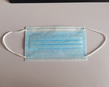 Load image into Gallery viewer, LundaTec Disposable 3 Ply Blue Face Masks - Blue Disposable Face Mask
