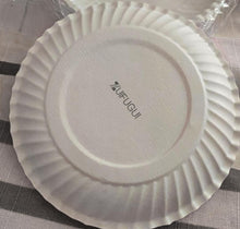 Load image into Gallery viewer, ZUIFUGUI Paper plates,Disposable White  Plate, Biodegradable Paper Plates
