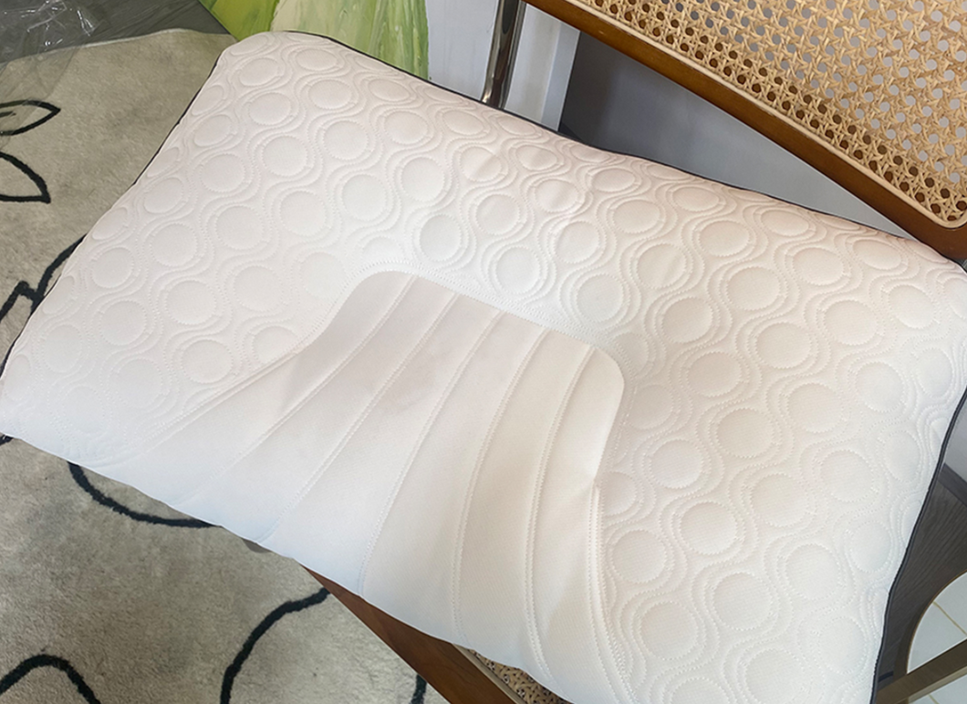 Crefamid Adjustable Cross Cut Memory Foam Pillows - Medium Firm Back, Stomach and Side Sleeper Pillow