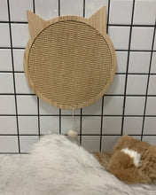 Load image into Gallery viewer, purruru cat scratcher, round scratcher, durable recyclable cardboard with catnip
