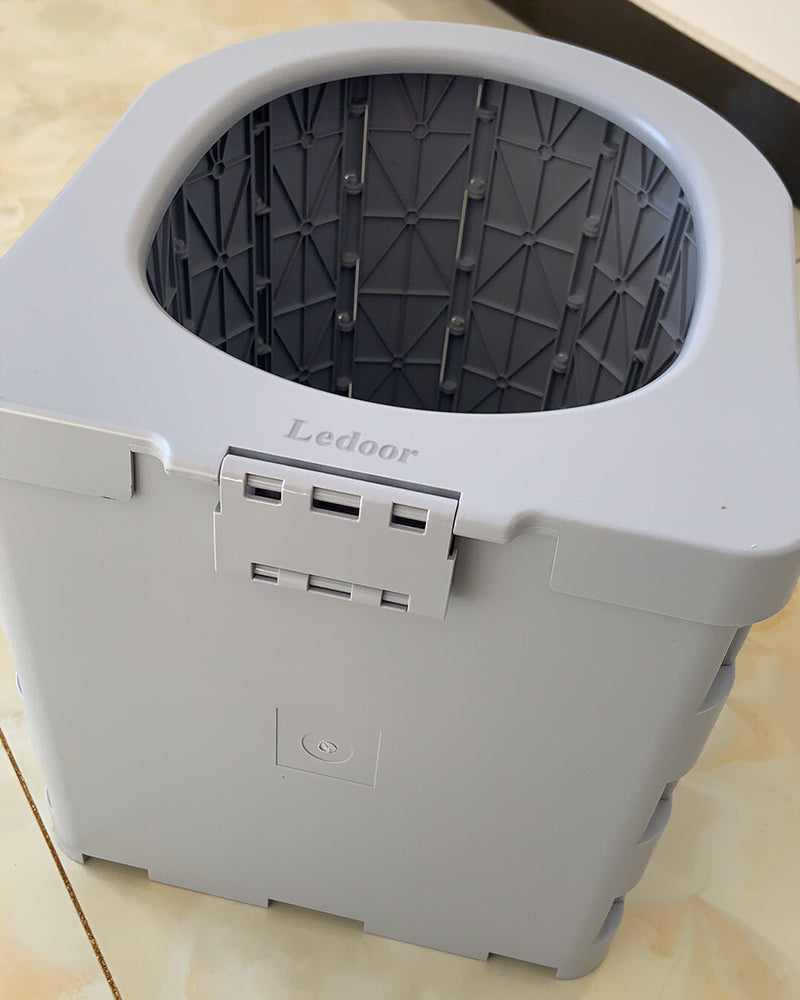 Ledoor Portable Folding Toilet, Potty Car Toilet with  Urination Device, Camping Toilet for Travel, Hiking, Long Trips, Traffic Jam, Elderly, Beach, Boat