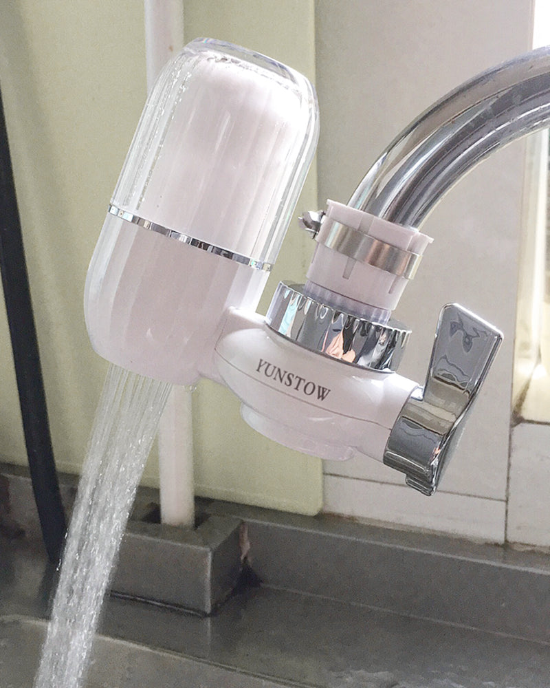 YUNSTOW water purifier, faucet installation water filter, water filter faucet to reduce chlorine, household kitchen bathroom water purifier
