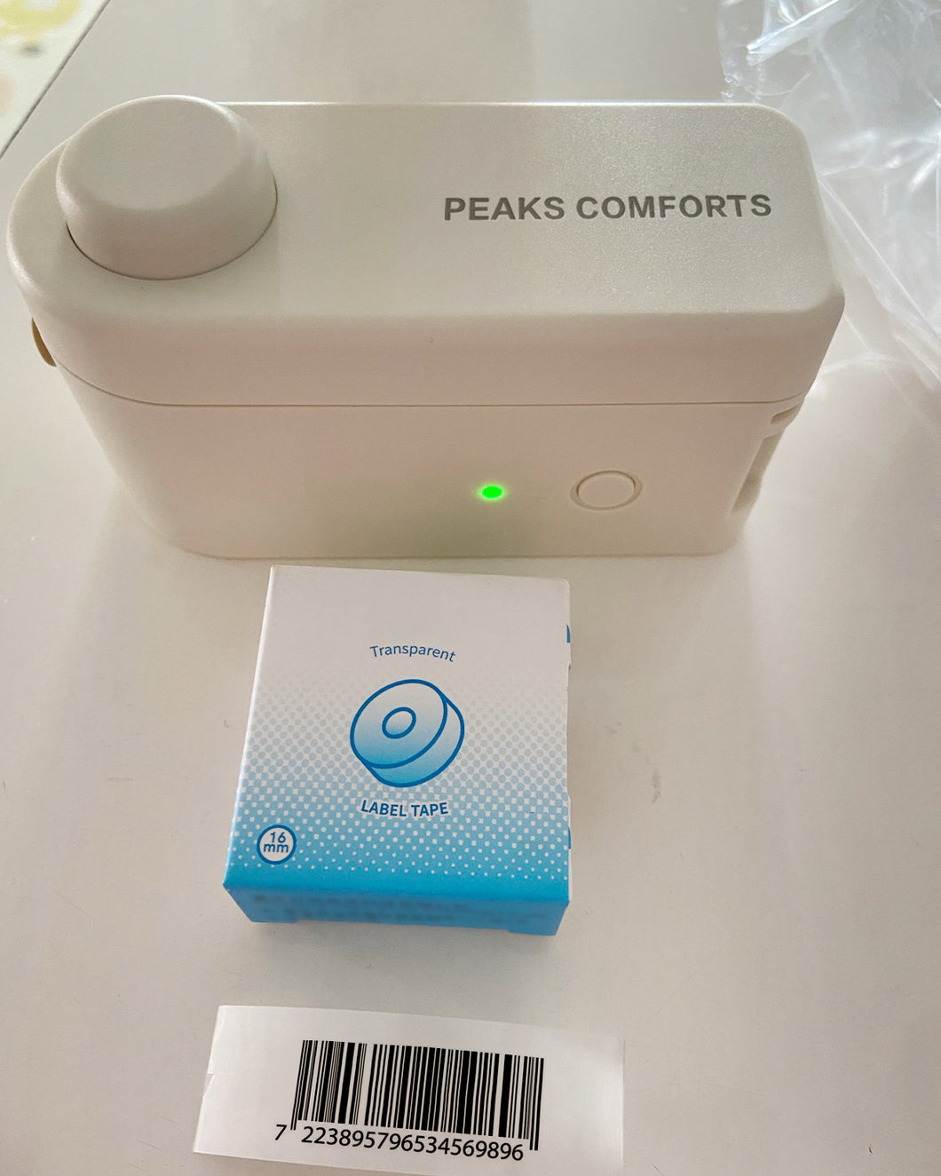 PEAKS COMFORTS Label Maker,Small Label Printer Handheld Portable Bluetooth Label Maker Machine