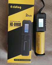 Load image into Gallery viewer, E-riding battery charger,Lithium Ion Rechargeable Battery 3.7V with Charging Cable
