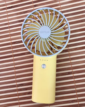 Load image into Gallery viewer, OOTSUN portable fan, portable mini personal fan with mobile power supply | USB rechargeable 2600mAh battery | Handheld desk fan
