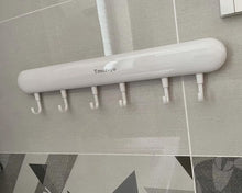 Load image into Gallery viewer, Tmotvyo Clothes Hooks, Stick on Behind the Door Self Adhesive Plastic Clothes Hooks with 6 Hooks, for Clothes, Hats
