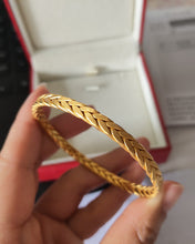 Load image into Gallery viewer, Andblue Bracelet jewelry,Twisted Thin or Chunky Bangle Bracelet in 14K Gold Plated, Stretchable Elastic Bracelet Couples Love Bracelets
