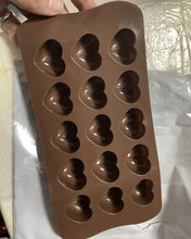 Load image into Gallery viewer, PEAKS COMFORTS chocolate mould,Heart Shape Ice Cube Candy Chocolate Mold, Valentine Candy Molds
