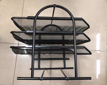 Load image into Gallery viewer, COMFYROOM desktop file organizer for office home, paper mesh office supplies desk organizers with drawer and accessories
