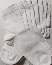Load image into Gallery viewer, OSMUAL cotton socks, white sports socks for women
