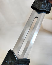 Load image into Gallery viewer, Qingnansener Sword - Fully Functional  Katana Sword, 1045 Carbon Steel,  Black Scabbard
