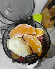 Load image into Gallery viewer, Lanueva Electric Juicer, for oranges, lemons, grapefruit and other fruits, brushed stainless steel
