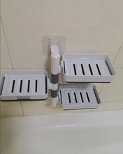 Load image into Gallery viewer, AQOOA soap Dish Holder for Shower, Bathrom 3 Tier with Hooks Adhesive Wall
