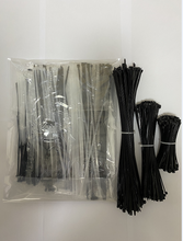 Load image into Gallery viewer, Anglezog cable ties, high tensile strength, with self-locking adjustable durable nylon ties
