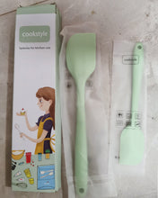 Load image into Gallery viewer, cookstyle Non-Stick Heat Resistant Silicone Spatula Set, Small &amp;  Large Spatulas
